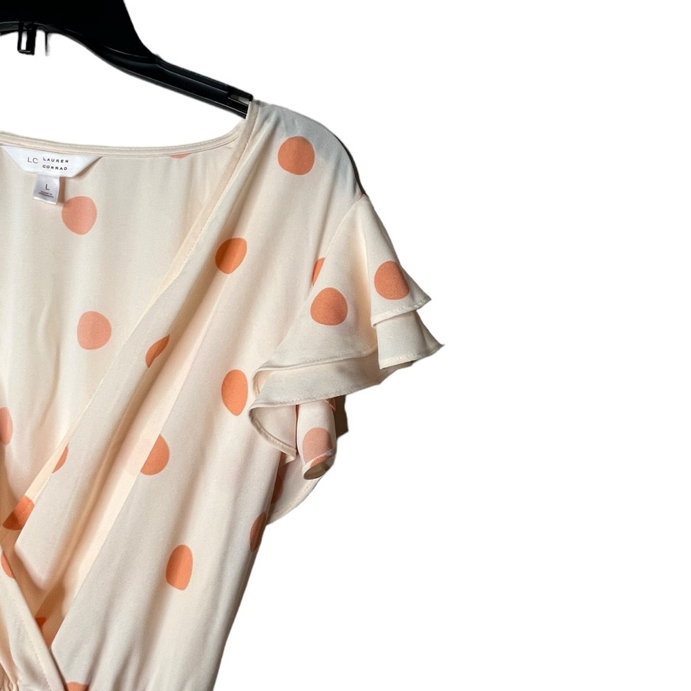 Lauren Conrad polka dot wrap dress - Large - Picture 3 of 11